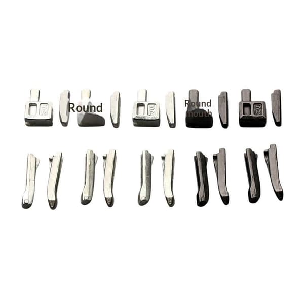10 STK Sett Premium Metall Glidelåshoder Slitesterk Glatt DIY Klær A23