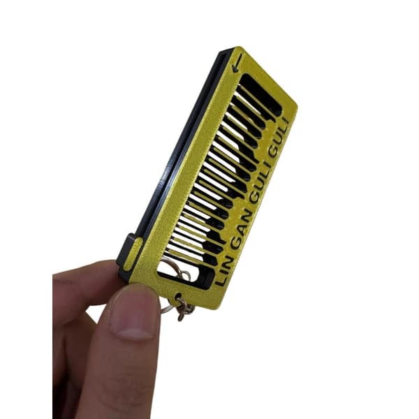 1 stk Mini Wave Piano Nøkkelring 3D-printet sensorisk leketøy for A1