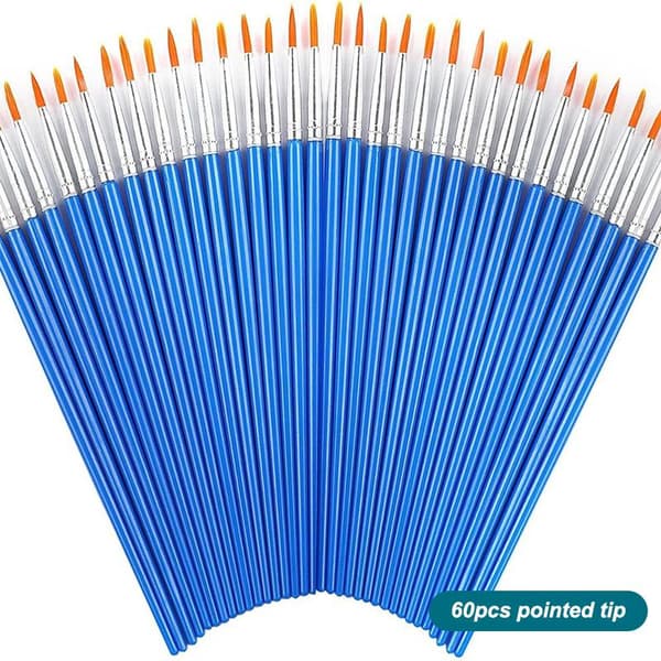 30/60/100/110 stk. Nylon Malekoster Sett Akvarell Kunstutstyr A3