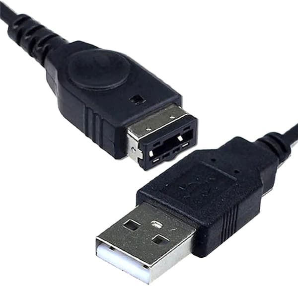 1kpl musta USB Charging Advance Line -johdon latauskaapeli For/SP/G