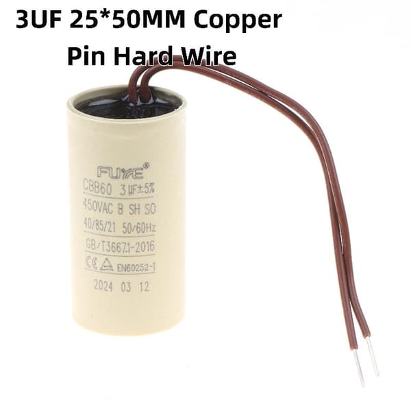 1/5 stk 2/2,5/3uF CBB60 kondensator for sirkulerende vannpumpe Han C 1pcs