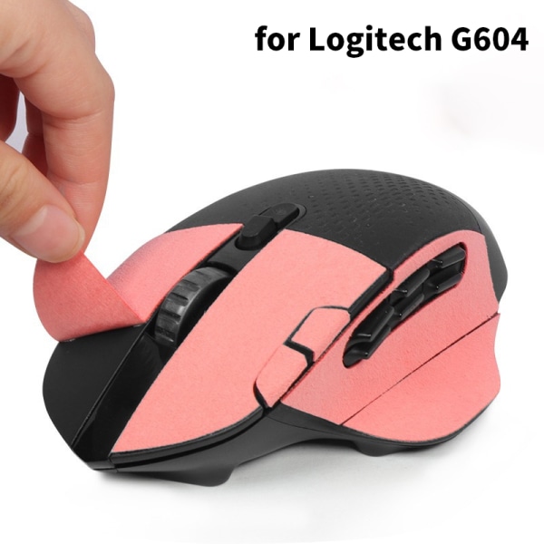 För G604 Mouse Grip Tape Anti-halk klistermärken Mustillbehör A4-Semi-wrapped