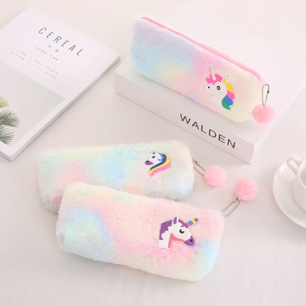 Kawaii Unicorn plysch case Creative Gradient Color e Girl A2