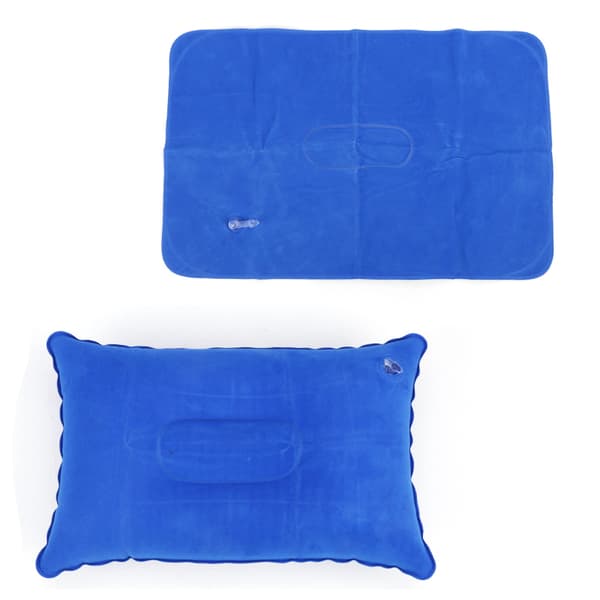 Ultralätt Uppblåsbar Nylon Luftkudde Camping Sovmatta Ut Light blue