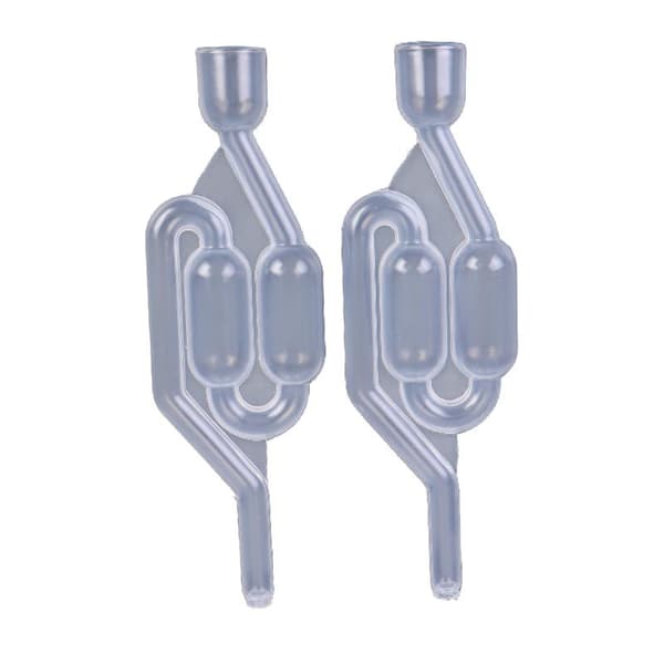 2/4 stk. bobleluftlås, gjæringsstopper og gjæringsventil without lid 2pcs