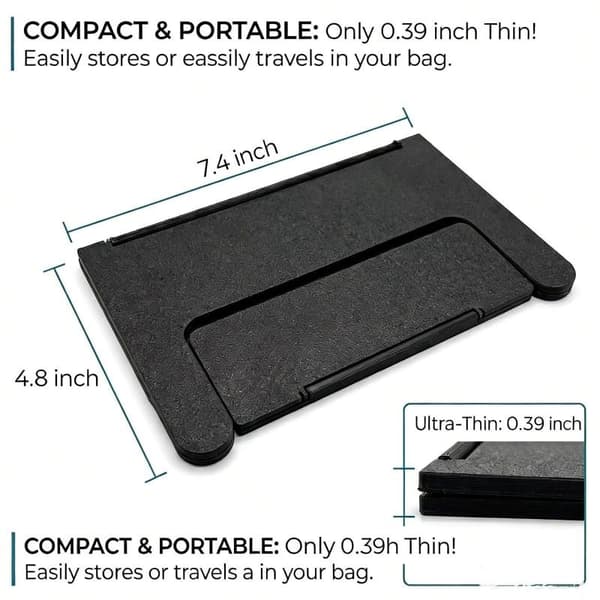 Slitesterk PLA Bordkortholder Klipsdesign Stor Kapasitet For Black