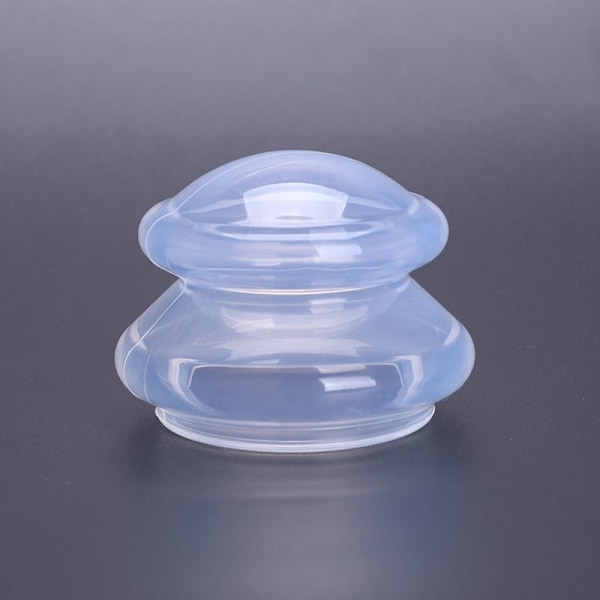 1 STK Silikone Anti Cellulite Vakuumsugemassagekopper Fysio Transparent M