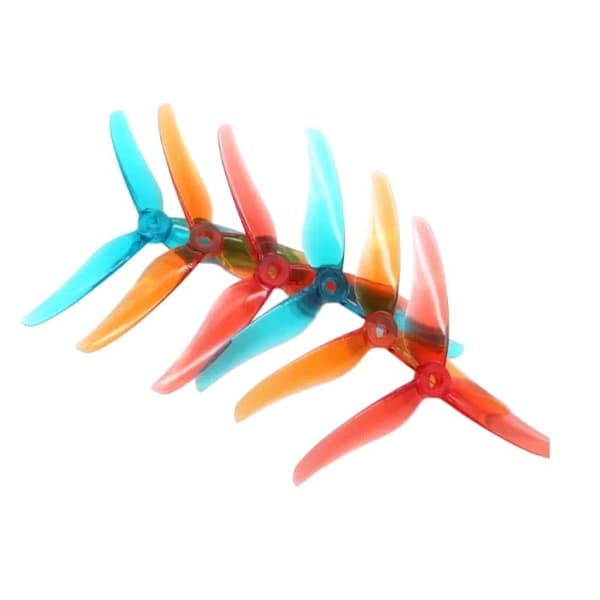 4st 5 tums 3-bladig propeller för RC FPV Racing Drone T5146 514 Blue