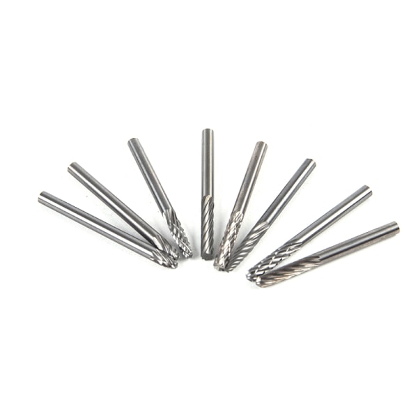 Tungsten Rotary File Hard Legering Rotary Bur Drill Bit Gravering A8
