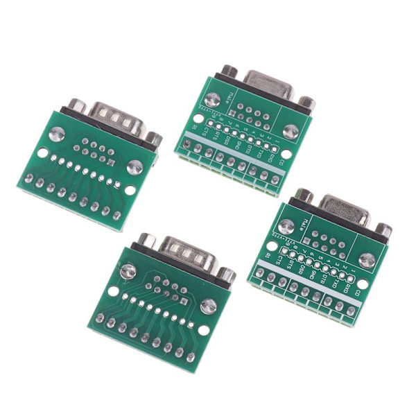 5 kpl DB9 uros-naaras-sovitinmoduuli RS232 RS485 sarja Termi A