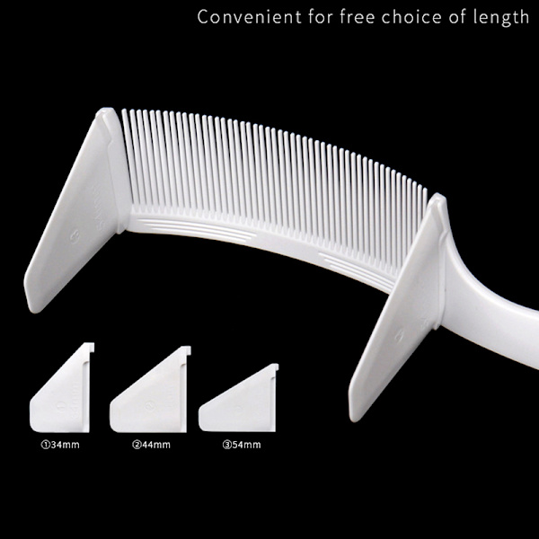 1 st Curved Clipper Comb Herr Barber Stylist Flat Top Brush tenn White