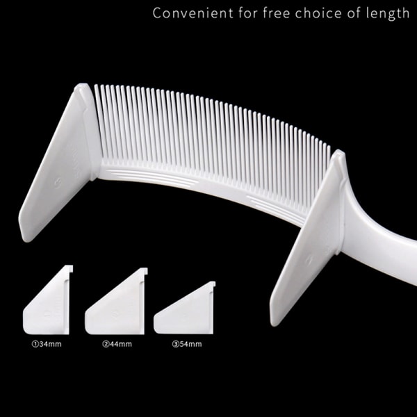 1PC Curved Clipper Comb Herre Barber Stylist Flat Top Brush tin Black