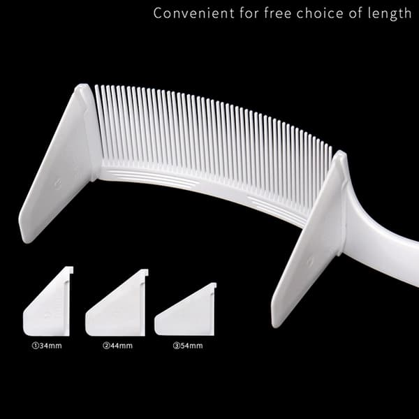 1PC Curved Clipper Comb Herre Barber Stylist Flat Top Brush tin White