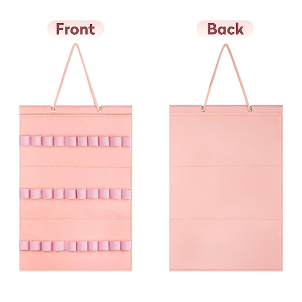 Pannbandshållare Hårbågar Organizer Display Förvaringsvägg Hangin Pink 30 grids