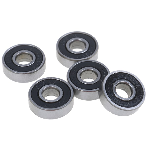 5 stk Sort ABEC-7 608RS Skateboard Rulleforseglede kulelager