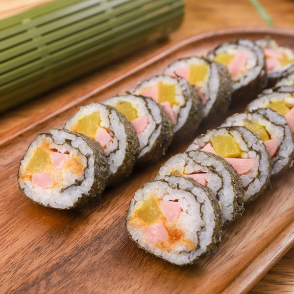 Kjøkken Sushi Roller Matts Vaskbar Gjenbrukbar Sushi Mold Mat DIY