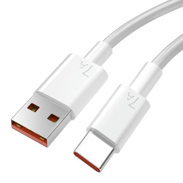 7A 100W Typ C USB kabel Supersnabb laddningskabel 25cm