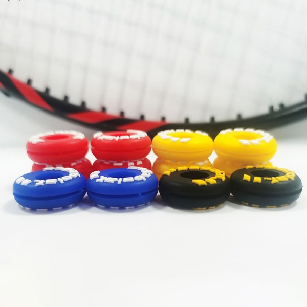 Nya vibrationsdämpare för tennisracket Silikon Anti-Vibration T Red