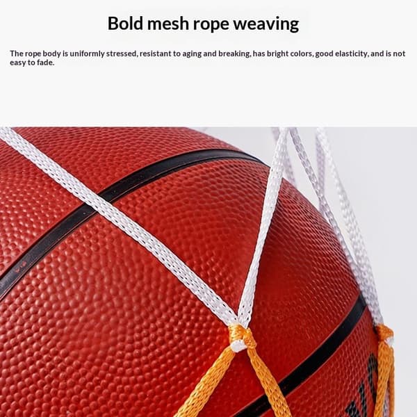 Basketball Netpose Tyk Vævet Net Fodbold Opbevaring Holdbar Nylon A7