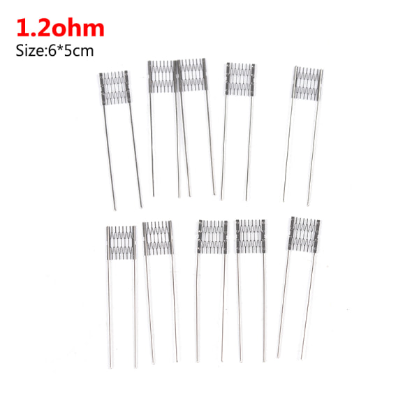 10 kpl DIY Rebuild Mesh Coils 0,6/0,8/1,0/1,2 ohm Xros Caliburille 1.2ohm