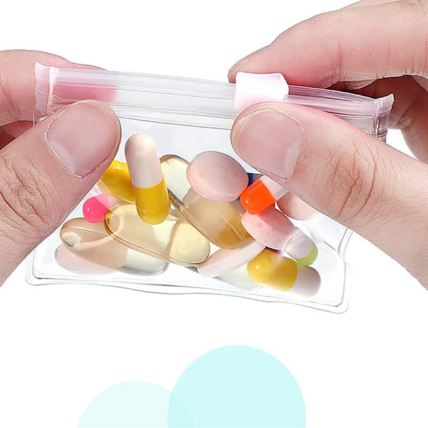 Pillräknings- och sorteringsbricka med blixtlås Pill Organizer P 10PCS