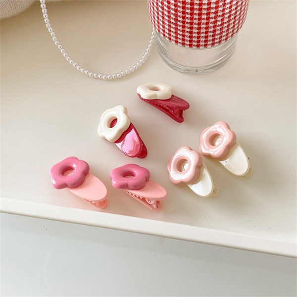 2stk e Blomster Hårnåle BB Clips Piger Kvinder Hår Clip Side Hår A2