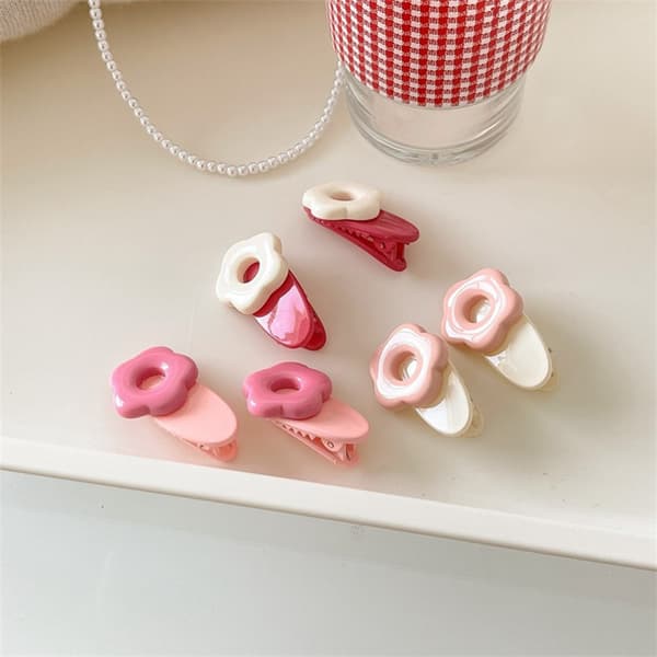 2stk e Flower Hårnåler BB Clips Jenter Dame Hår Clip Side Hår A2