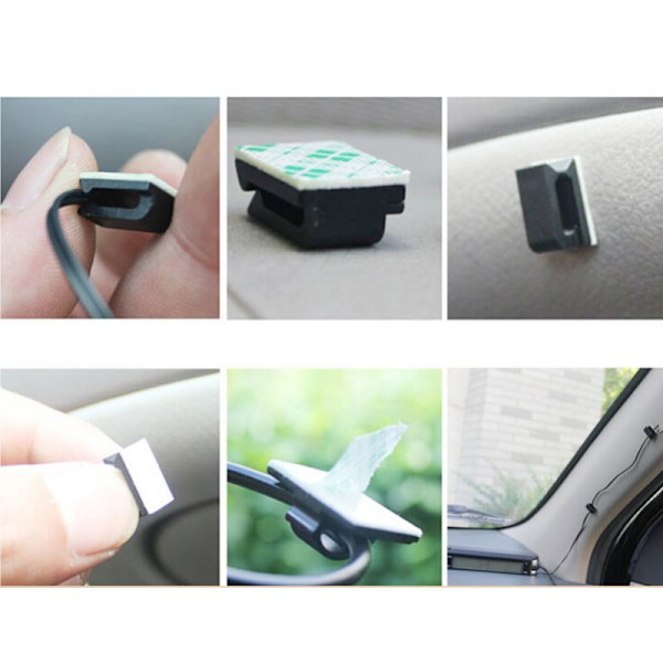 Uusi 10x auton johtokaapelin pidike Sideklipsit organizer Dr