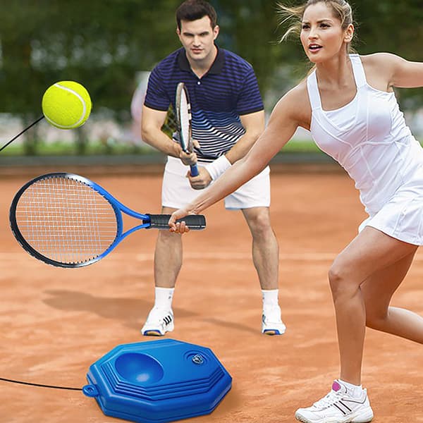 Heavy Duty Tennis Training Aids Base Med Elastisk Rope Ball Spa A2