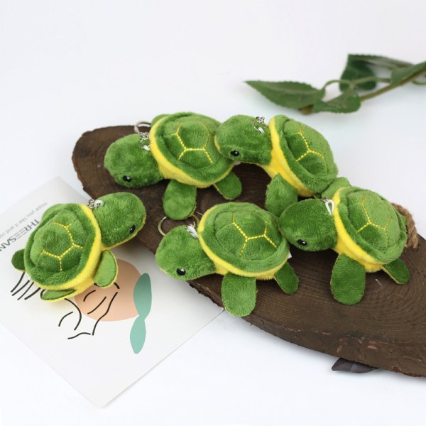 Muoti Little Turtle Pehmeä Pehmo Nukke Avaimenperä ja Sarjakuva Tortoi