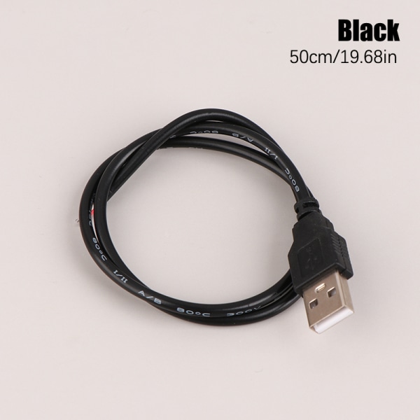50/100cm USB LED-liitin Kaapelilinja 2 Pin Socket Power Connect A