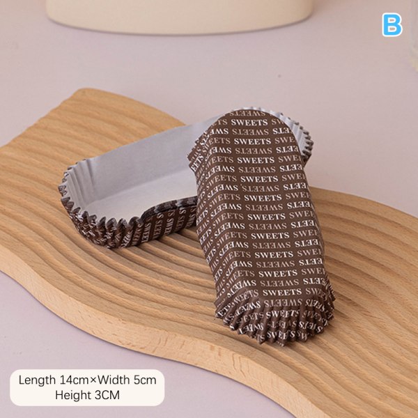 100 Stk Cupcake Papir Liner Kop Muffin Case Bakke Kage Form Bagin B
