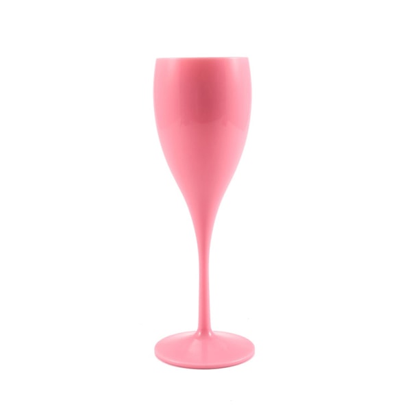 Champagne Flöjter Glas Plast Vinglas Tål maskindisk Ch Pink