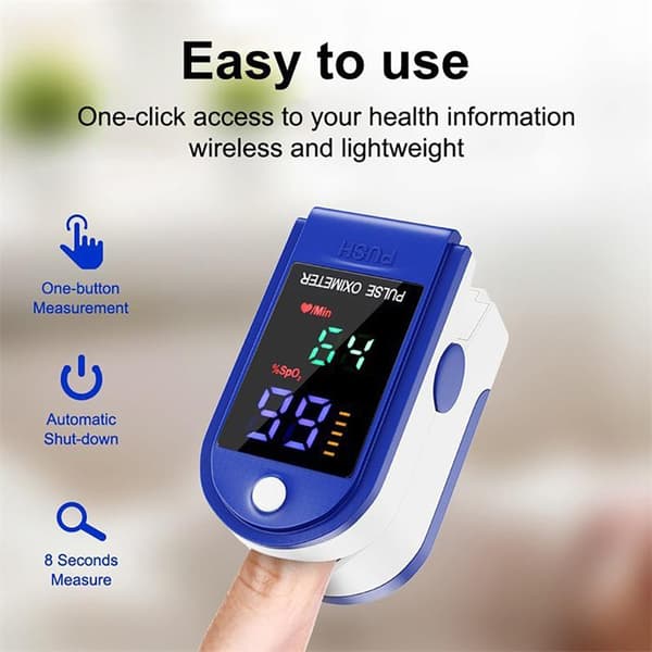 1/2PCSPuls Oximeter Blodsyremättnadsmätare & Pulsfrekvens 1pcs