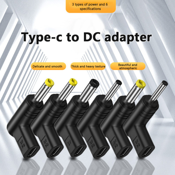 USB C PD til DC strømstik Universal 5/9/12V Type C til DC J 12V-3.5x1.35