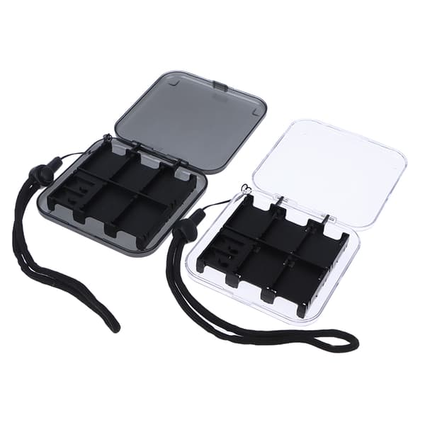Spillkortdeksel for Switch/Switch Lite/Switch OLED 12-kassetter Transparent