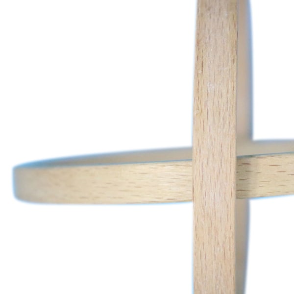 Hot DIY trækunsthåndværk Bambus cirkel rund korssøm syning 13cm