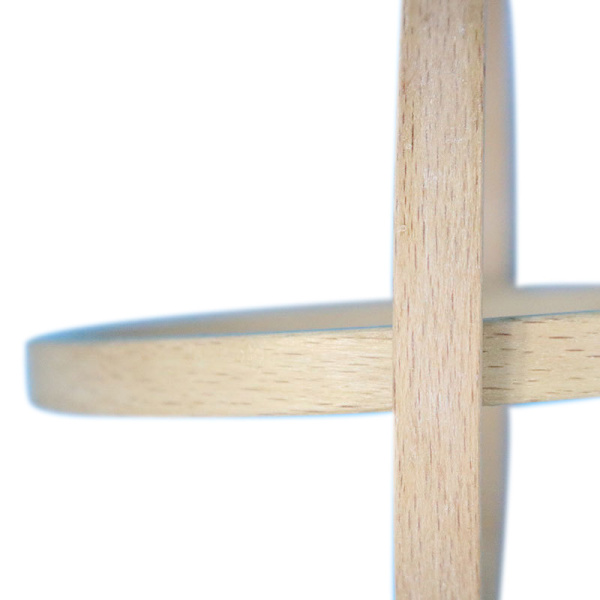 Hot DIY trækunsthåndværk Bambus cirkel rund korssøm syning 15cm