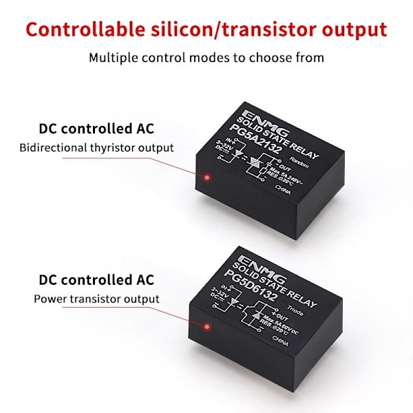 Litet SSRPCB kretskort halvledarrelä 60VDC 240VDC 480VD A1