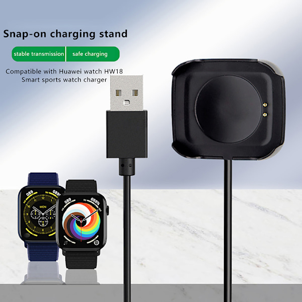 Smart Watch Magnetisk Lader Ladekabel USB Ladbar Adapter