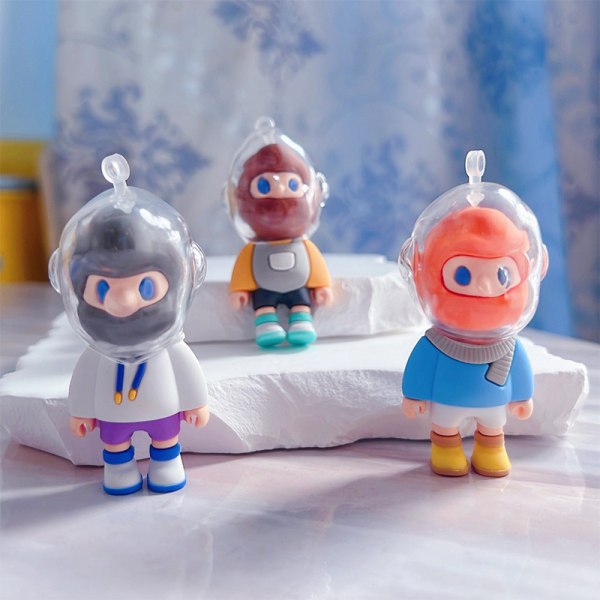 Sarjakuva-avaimenperä Kawaii Anime Figuuri Silikonimallin riipusavain A3