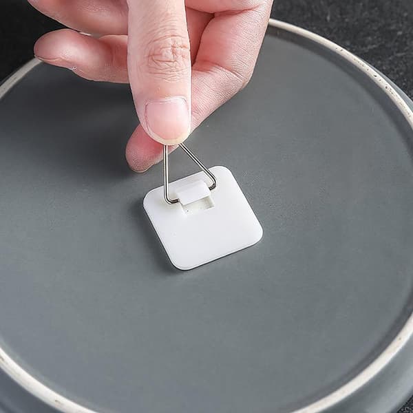 40st Osynlig Bärbar Vertikal Väggkrok Tallrikshängare A