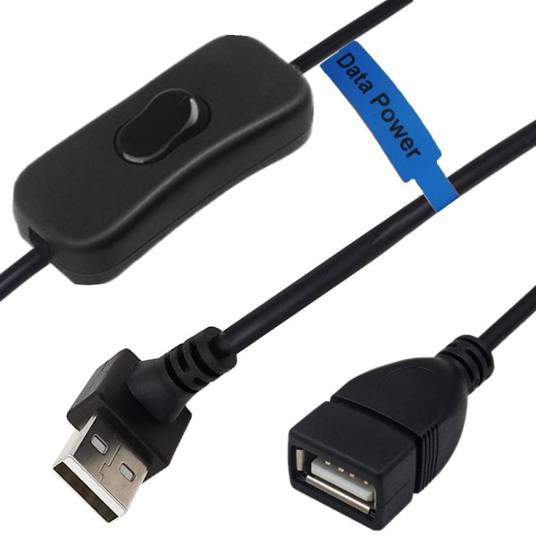 USB -kabel hane till hona med på/av-brytare Data Power Extensio A2