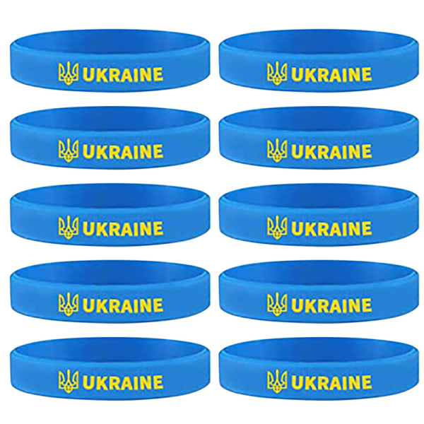 1PC Fotball Ukraina Land Nasjonalt Flag Armbånd Sport Elasti F