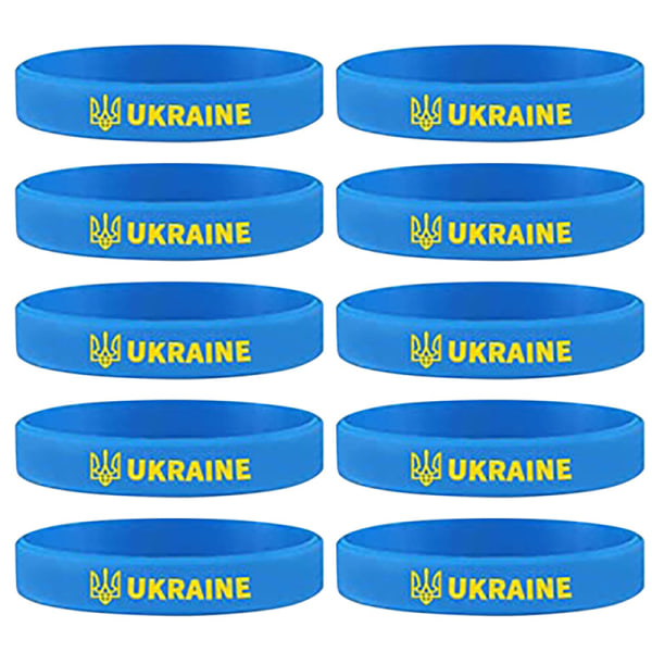 1PC Fotboll Ukraina Land National Flag Armband Sport Elasti C