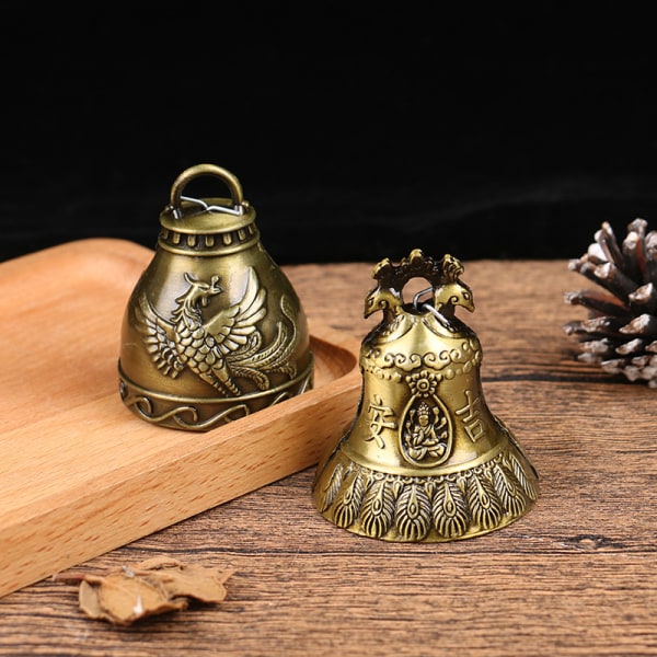 1PC Antique Bell For Good Luck Lucky Blessing Feng Shui Wind Ch B