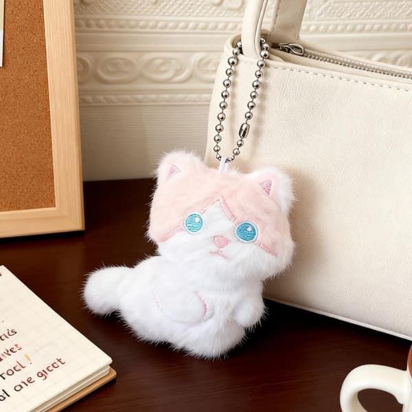 e Calico Cat Plysch Nyckelring A2