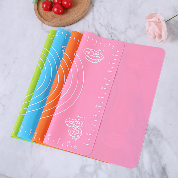 26*29 cm silikon non-stick matta Rolling Dough Liner Pad Bakverk C Orange