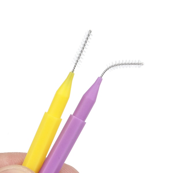 10 Stk Cleaner Interdental Brush Tandtrådsbørster Tandstikker Blue