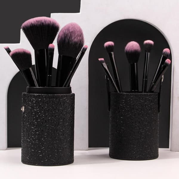 Professionell sminkborstsats Foundation Rouge Kosmetisk Smink- Black E